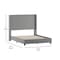 Flash Furniture Gray Queen Platform Bed with Tufted Headboard YK-1077-GY-Q-GG - alternate 5